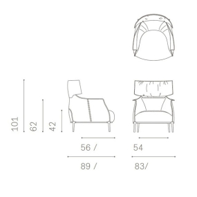 Кресло Poltrona Frau Archibald King, Alpi