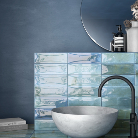 Плитка керамическая Equipe Hanoi 6,5х20, Sky Blue, 8 мм