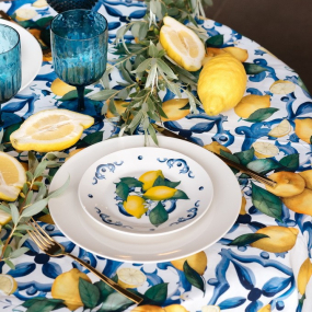 Скатерть круглая Textile Citrus 170 см