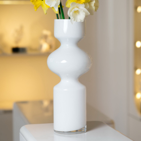 Ваза Wetube 35 см, белая