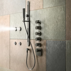 Форсунка для душа Gessi Oxygene 32977.299, черный матовый