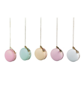 Игрушка на елку "Макарон зеленый" 4,5 см