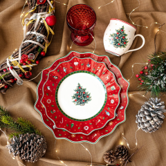 Тарелка салатная Toy’s Delight 24 см, красная