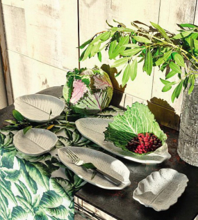 Блюдо-лист Relief Zelda 36х17 см