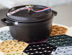 Подставка под горячее Triangles 14х16 см, цвет синий