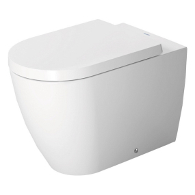 Унитаз напольный Duravit ME by Starck 60х37, Wondergliss, 21690900001, безободковый, с сиденьем