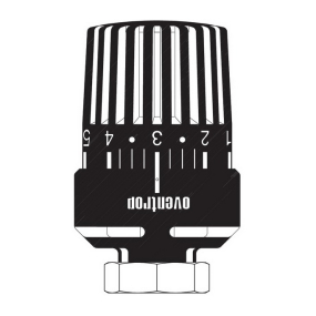 Термостат Oventrop Uni LH, с жидкостным чувствительным элементом, черный