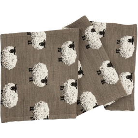 Скатерть-дорожка Fluffys Gang 40х93 см, цвет коричневый