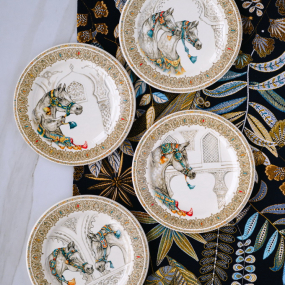 Набор тарелок салатных Chevaux du vent 22 см, 4 шт