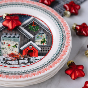 Тарелка салатная Chalet Christmas 22,4 см
