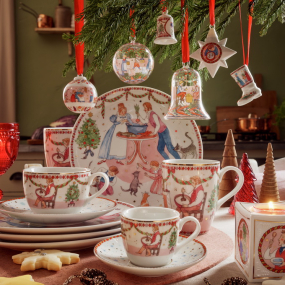 Елочная игрушка Hutschenreuther Christmas feast "Колокольчик" 7 см, стеклянный