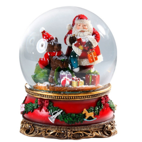 Снежный шар "Санта" 20 см (8 мелодий)