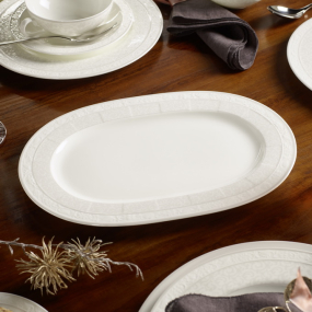 Блюдо овальное Gray Pearl 35 см
