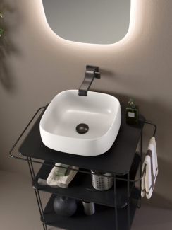 Раковина накладная Flaminia Flag 40х40 FG40A , белая