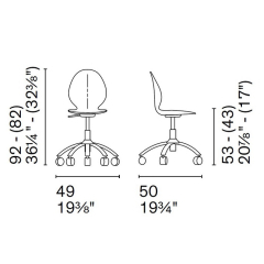 Кресло Calligaris Basil CS1857, Taupe