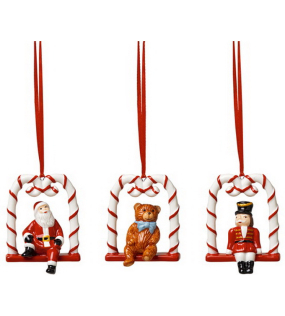 Набор фигурок "Рождественские качели" 18х7 см, 3 шт