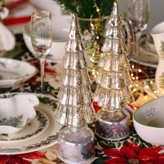 Фигурка с подсветкой "Елка" Christmas Rolling 35 см, цвет серебро