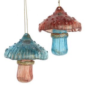 Новогодняя игрушка "Грибок" 9,1 см, в ассортименте