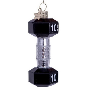 Елочная игрушка "Гантель" 10,5см