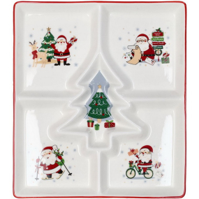 Менажница New Milk & Coffee Let It Snow 22х26 см, 5 секторов