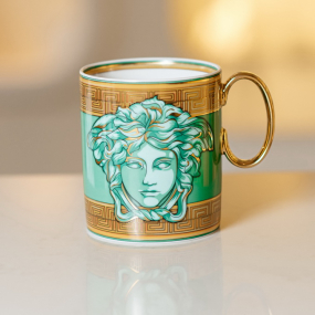 Кружка Versace Medusa Amplified Green Coin 300 мл