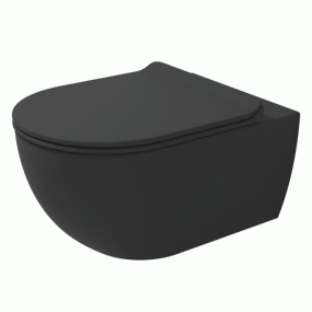 Унитаз подвесной Flaminia App 54х36, Gosilent, с сиденьм, Carbone