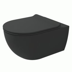 Унитаз подвесной Flaminia App 54х36, Gosilent, с сиденьм, Carbone