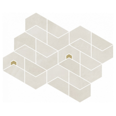 Мозаика керамогранитная Italon Continuum 31,1х38,2, Polar Mosaico Jewel, 9 мм