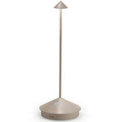 Лампа настольная Zafferano Pina Pro 29 см, песочная