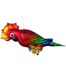 Новогодняя игрушка "Попугай" 11 см