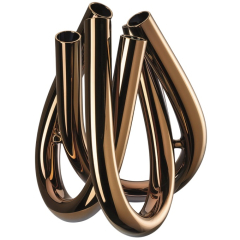 Ваза Triu 22 см, цвет медный