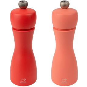 Набор мельниц для соли и перца Tahiti 15 см, 2 шт, цвет красный/оранжевый