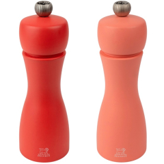 Набор мельниц для соли и перца Tahiti 15 см, 2 шт, цвет красный/оранжевый