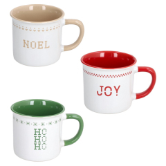 Набор кружек Natale Merry Bits 360 мл, 3 шт