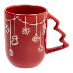 Кружка Snowy Xmas 540 мл, красная