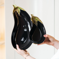 Блюдо глубокое "Баклажан" 24,6х11,5 см