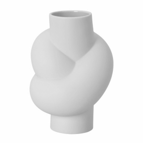 Ваза Node 14 см, цвет белый матовый