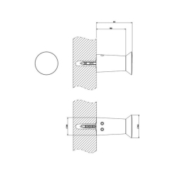 Крючок Gessi Cono 45521.299, черный
