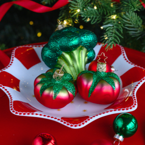 Елочная игрушка "Томат" 5 см