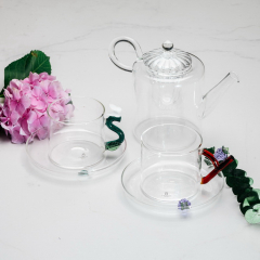 Чашка чайная с блюдцем "Ежевика" Fruits & Flowers 300 мл