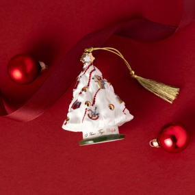 Елочная игрушка "Рождественская ель" Christmas Classics 10х7 см