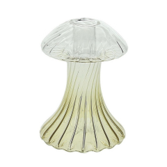 Подсвечник Glass Design Mushroom 15 см, желтый