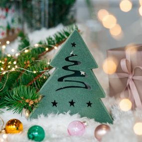 Фигурка с подсветкой "Елка" 17 см