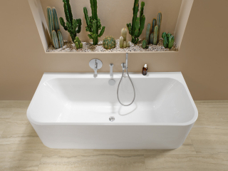 Ванна акриловая Villeroy&Boch Architectura 170х75, пристенная, белая