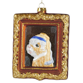 Новогодняя игрушка "Жемчужная сережка" 14 см