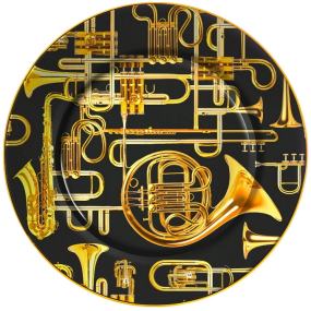 Тарелка столовая "Трубы" 27 см