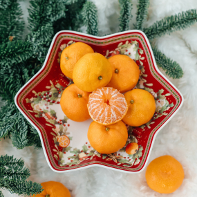 Блюдо на ножке Villeroy & Boch Winter Bakery Delight 27х21 см