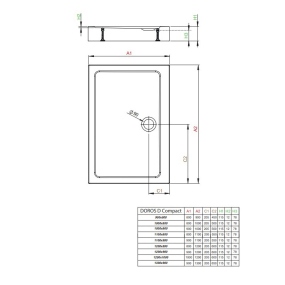 Душевой поддон Radaway Doros D Compact 120х100, белый