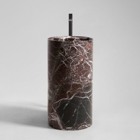 Раковина Antonio Lupi Simplo, 45х45, из мрамора Rosso Levanto