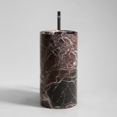 Раковина Antonio Lupi Simplo, 45х45, из мрамора Rosso Levanto